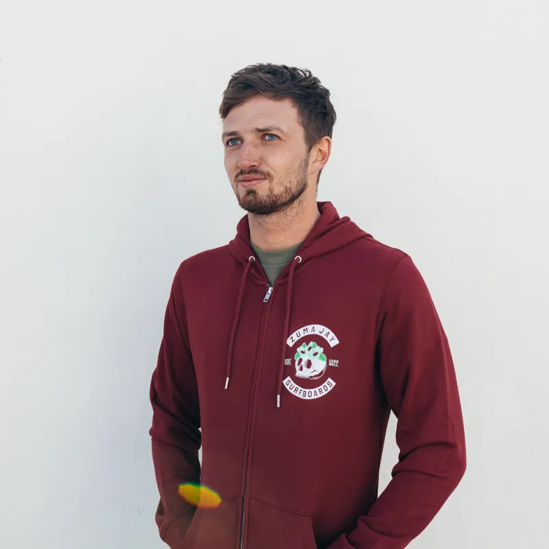Zuma Jay Harlot Zip Hoody Burgandy-4